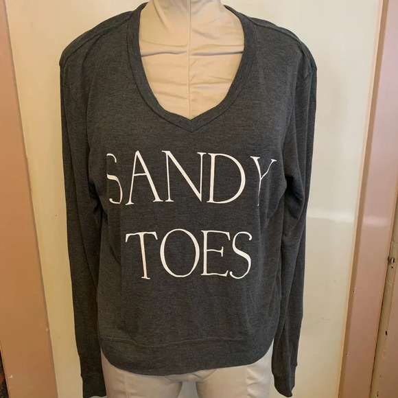 WILDFOX NWT Sandy Toes Baggy Pullover Sweater Top - Picture 7 of 10